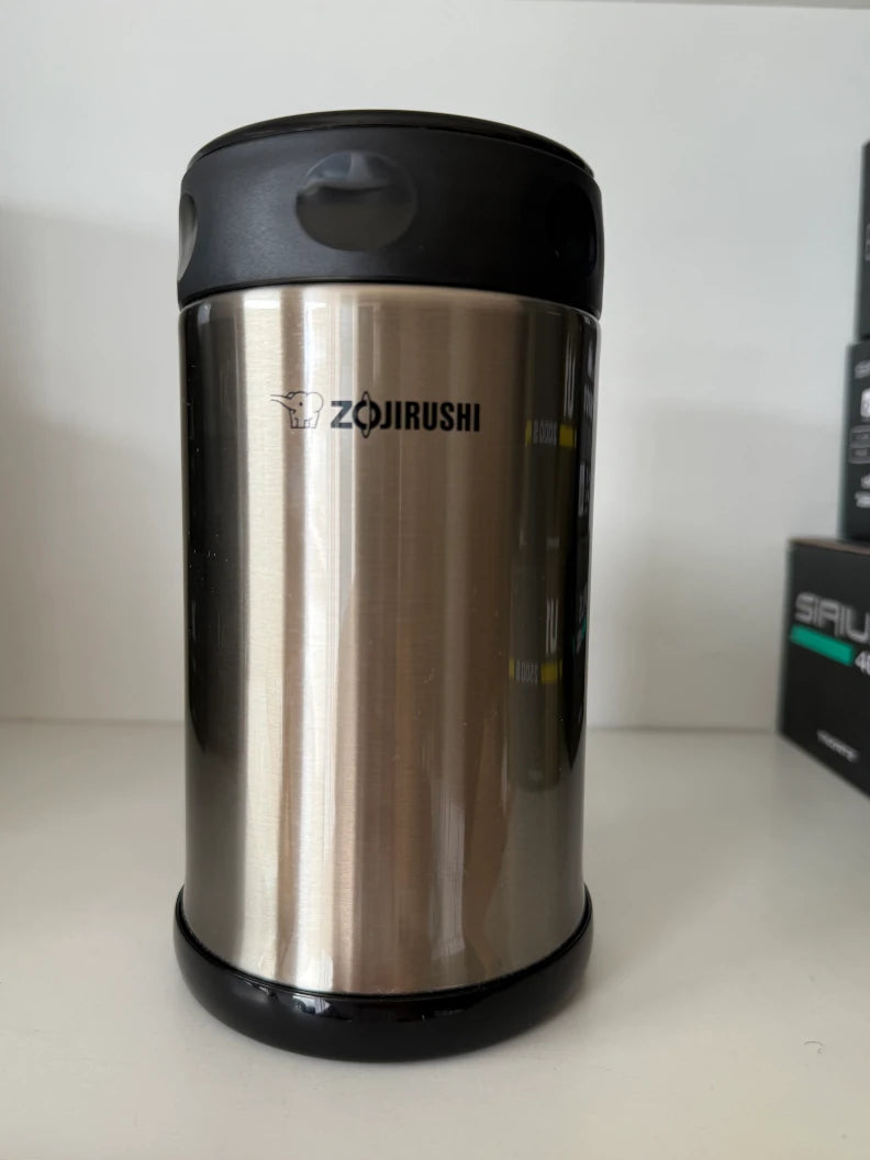 Zojirushi SW-EAE Thermal Food Jar, stainless steel, 500 ml (16.90 oz) — vacuum-insulated, leak-proof